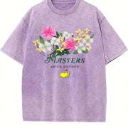 Sleeveless Tank Outdoor Golf Retro Workout Sleeveless Vintage Washed T-Shirt in Purple