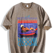 Chattahoochee Jackson Back Country It Gets Hotter Than A vintage washed oversized T-shirt in Brown