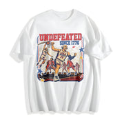 Founding Fathers Basketball Cotton T-Shirt in White
