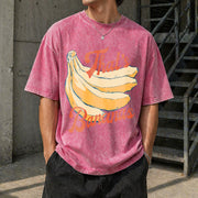That's Bananas Cute Vintage Washed T-Shirt in Red