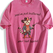 You've Just Buttered Your Last Biscuit Vintage Washed T-Shirt in Red