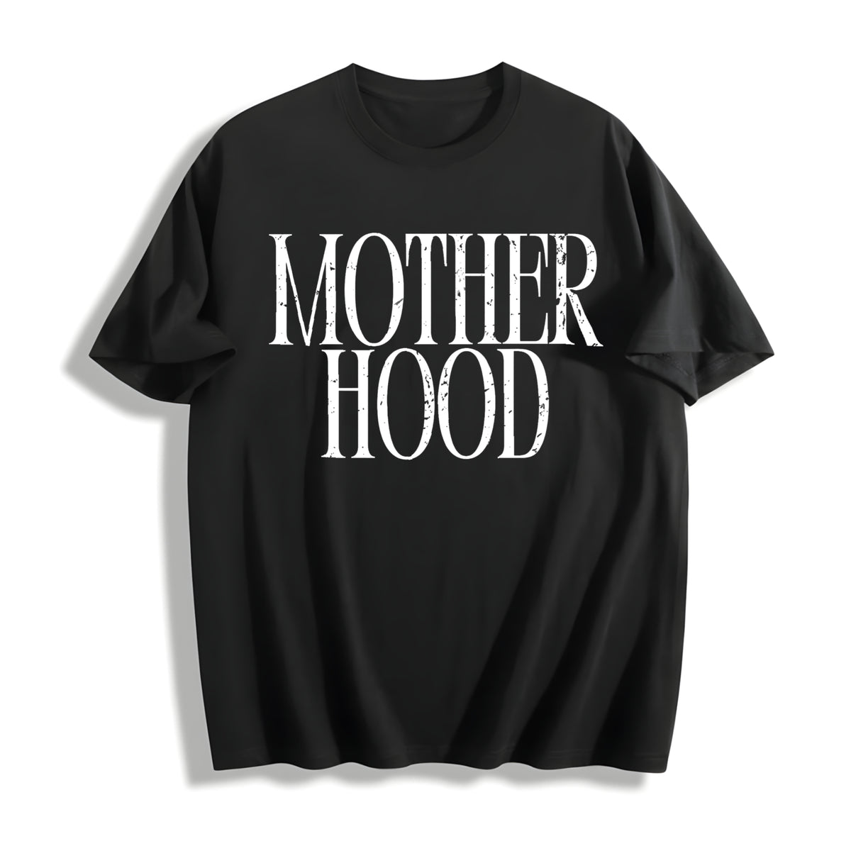 Mother Hood Mama Cotton T-Shirt in Black
