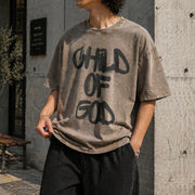 Child of God Vintage Washed T-Shirt in Brown