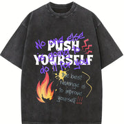 No One Else Is Going to Do It for You Vintage Washed T-Shirt in Black