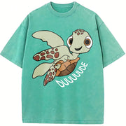 Squirt Tahirt Finding Nemo Vintage Washed T-Shirt in Blue