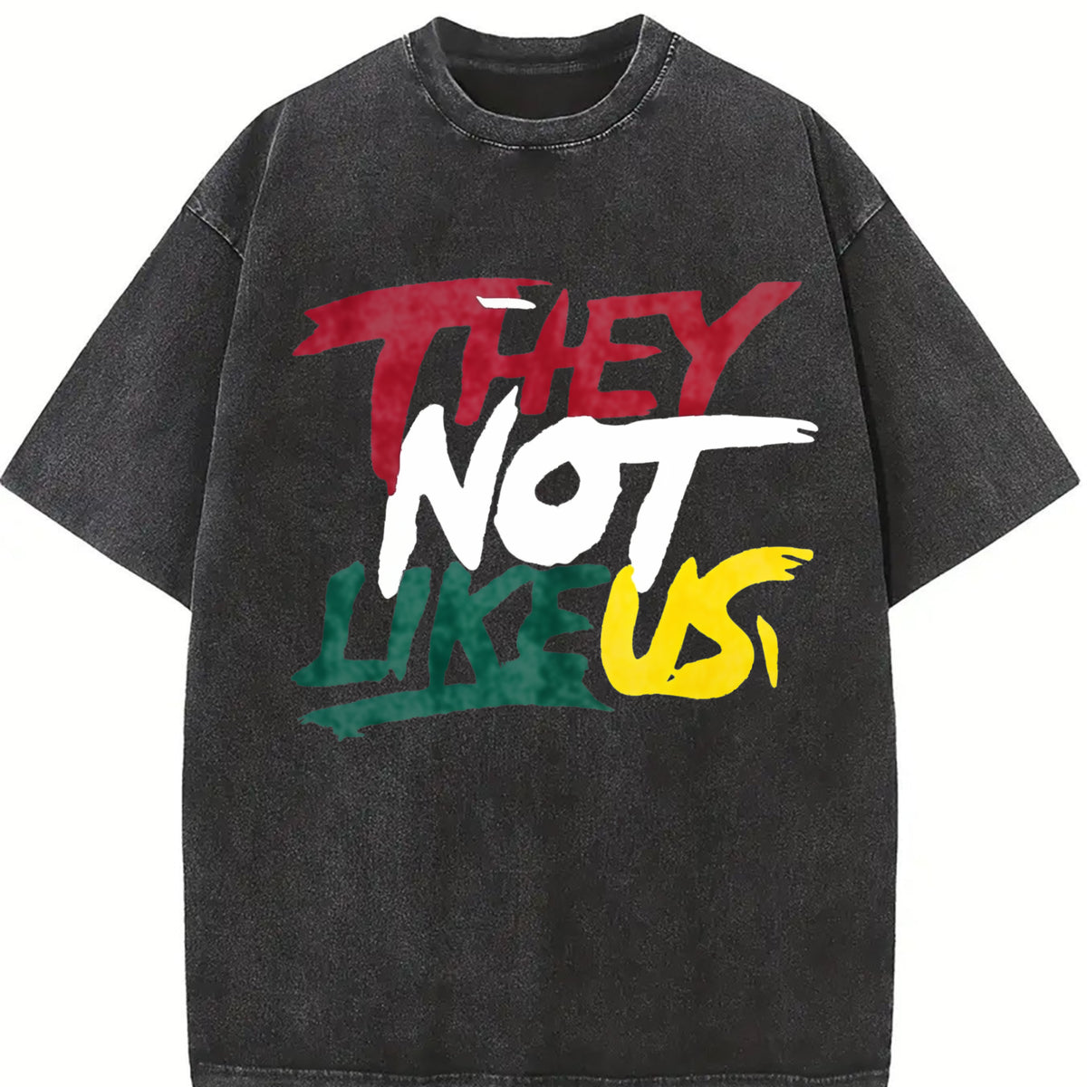 They Not Like Us Vintage Washed T-Shirt in Black