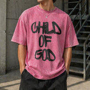 Child of God Vintage Washed T-Shirt in Red