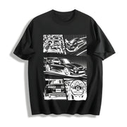 JDM 90s Supra Cotton T-Shirt in Black