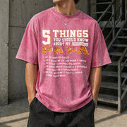 5 Things You Should Know About My Papa Vintage Washed T-Shirt in Red