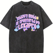 Today's Mood Is Sponsored by Lexapro Vintage Washed T-Shirt in Black