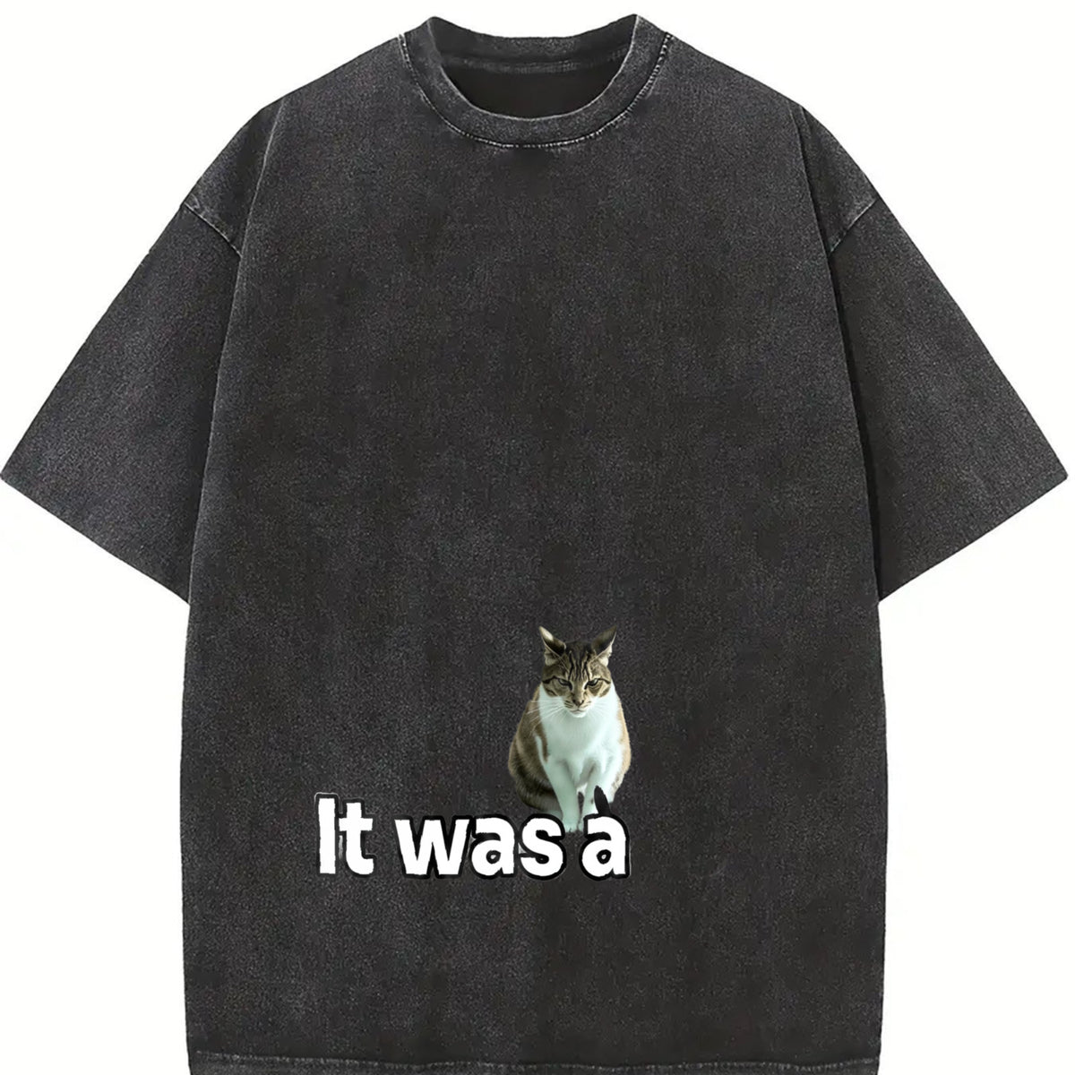 It Was a Joke Vintage Washed T-Shirt in Black