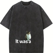It Was a Joke Vintage Washed T-Shirt in Black