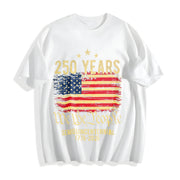 Celebrate 250th Anniversary Cotton T-Shirt in White