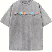 And All My Life You Have Been Faithful Vintage Washed T-Shirt in Gray