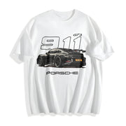 911 GT3 Good Cotton T-Shirt in White