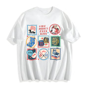 Heated Rivalry Hockey Romance Fan We Didn't Even Kiss LGBT Cotton T-Shirt in White
