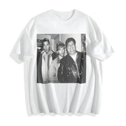 Chriss Farley David Spade Adam Sandler Cotton T-Shirt in White