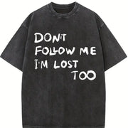 Back Sleeveless Tank Vintage Washed T-Shirt in Black