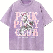 Chappell Roan Pink Pony Club Vintage Washed T-Shirt in Purple