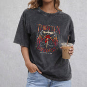 The Thirteen Throne Of Glass vintage washed oversized T-shirt in Black