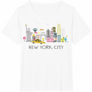 Spring for New York City Cotton T-Shirt in White