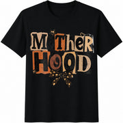 Mother Hood Sarcastic Mom Cotton T-Shirt in Black