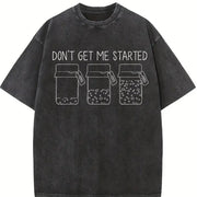 Sourdough Starter Baking Vintage Washed T-Shirt in Black