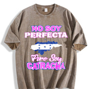 Catrachas Honduras Flag Honduras vintage washed oversized T-shirt in Brown