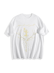 You Do Not Yield to Whatever End Cotton T-Shirt in White