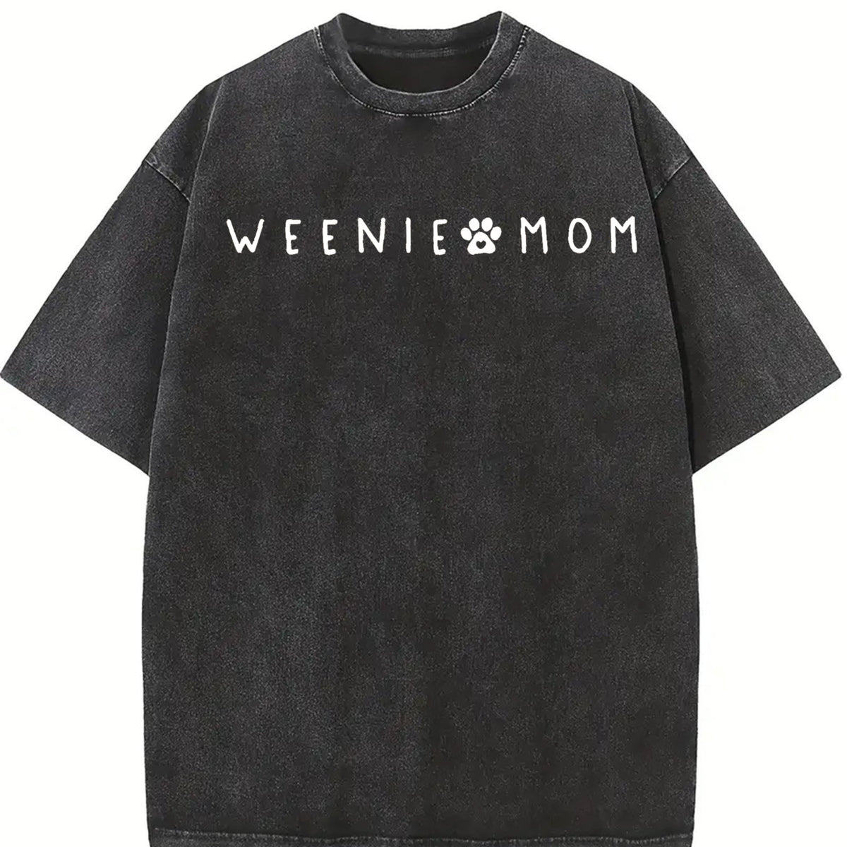 ® Minimalist Weenie Mom Vintage Washed T-Shirt in Black