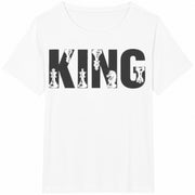 Chess King Cotton T-Shirt in White