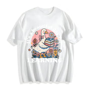 It’s a Beautiful Day for Learning Cotton T-Shirt in White