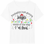 Christmas Xmas Cotton T-Shirt in White