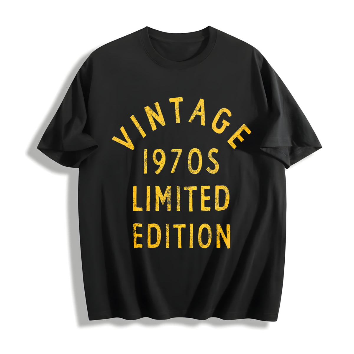 1970s 1970 Theme Classic for Ladies Cute Ladies Novelty Cotton T-Shirt in Black