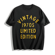 1970s 1970 Theme Classic for Ladies Cute Ladies Novelty Cotton T-Shirt in Black