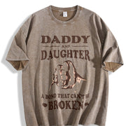 Daddy and Daughter Bond Vintage Washed T-Shirt in Brown