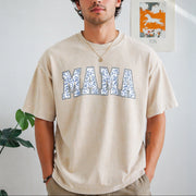 Mama with Toile Floral Vintage Washed T-Shirt in Beige