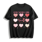 ✝️ Love Jesus God Cotton T-Shirt in Black