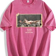 Dennis Give Everything 1996 Chicago Worm vintage washed oversized T-shirt in Red