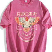 Free Bird American Eagle vintage washed oversized T-shirt in Red