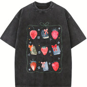 Reading Is My Jam St Patricks Vintage Washed T-Shirt in Black