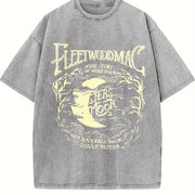 Moon vintage washed oversized T-shirt in Gray