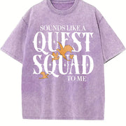 Basgiath War College Vintage Washed T-Shirt in Purple
