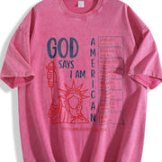 Christian Bible Verse 250 Years Vintage Washed T-Shirt in Red
