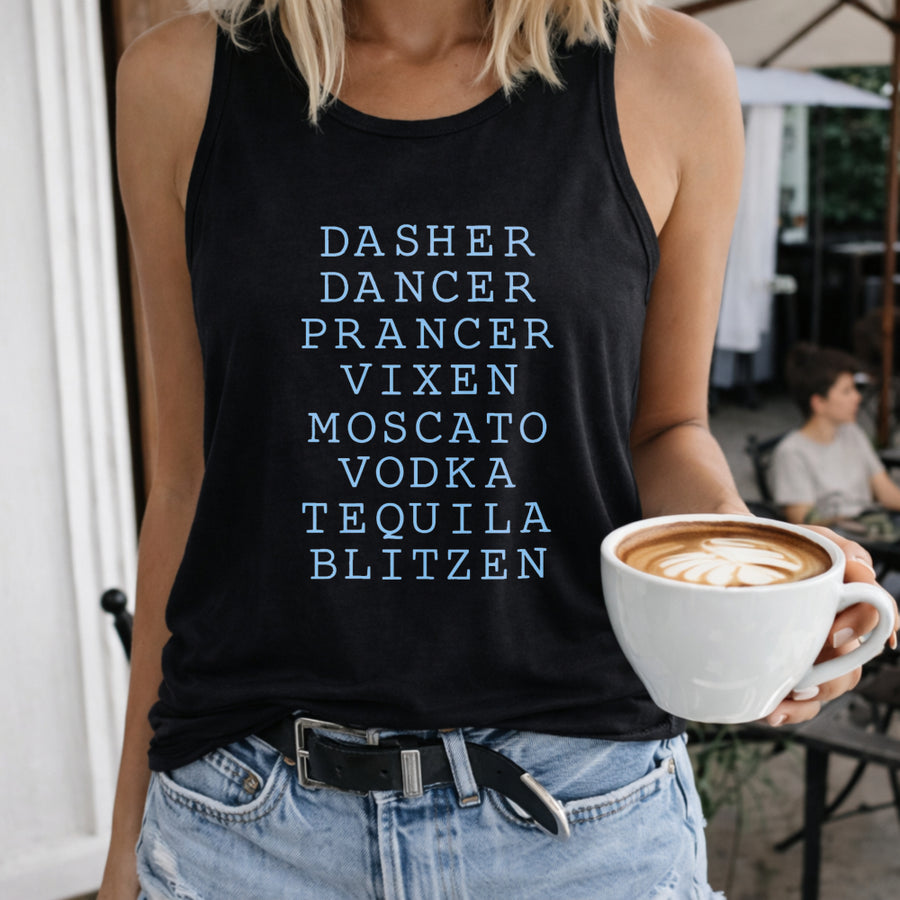 Long-sleeve with Letter V-neck Women's Color Cotton Tank Top in Black