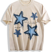 EACH STAR IS Unique AND Shines Brightly Vintage Washed T-Shirt in Beige