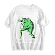 I Disagree Cotton T-Shirt in White