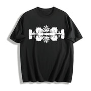 Reflection Tree Cotton T-Shirt in Black