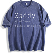 Xaddy Xaden Riorson Xaden Fourth Wing vintage washed oversized T-shirt in Blue