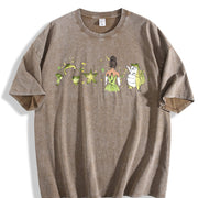 New Orleans Princess Vintage Washed T-Shirt in Brown